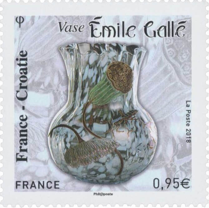 2018年フランスで発行された記念切手 オルセー美術館所蔵の類似作例